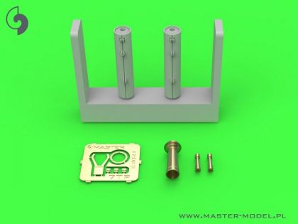 1:35 Polish light tank 7TP - twin turret - MG wz.30 (armored gun barrel) & signal horn (for IBG kit)