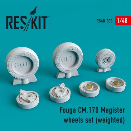 1:48 Fouga CM.170 Magister wheels set