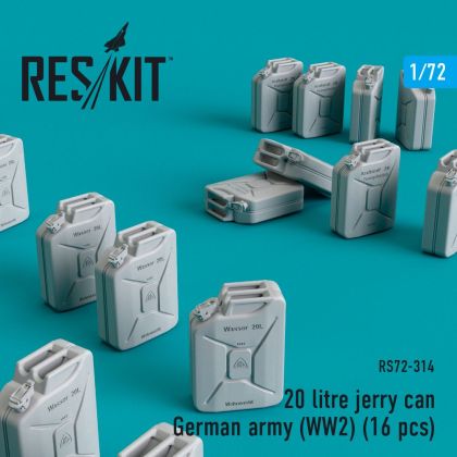 1:72 20 litre jerry can - German army (WWll) (16 pcs)