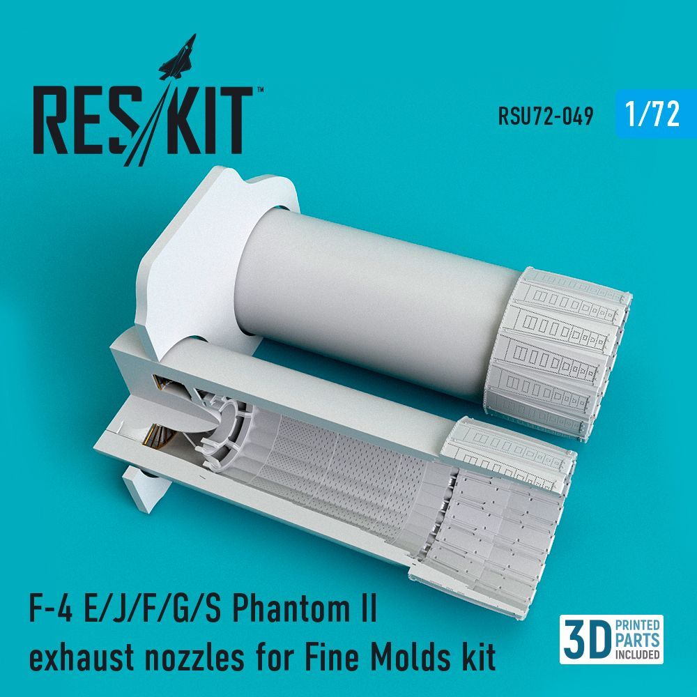 1:72 McDonnell F-4E/ F-4J/ F-4F/ F-4G/ F-4S Phantom II exhaust nozzles