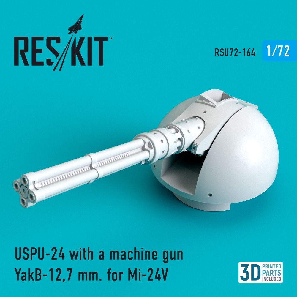 1:72 USPU-24 with a machine gun YakB-12,7 mm for Mil Mi-24V
