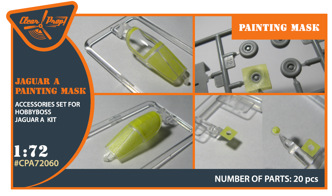 1:72 Jaguar A painting mask for Hobby Boss kit 