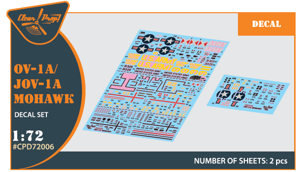 1:72 OV-1 A/JOV-1A Mohawk decal set