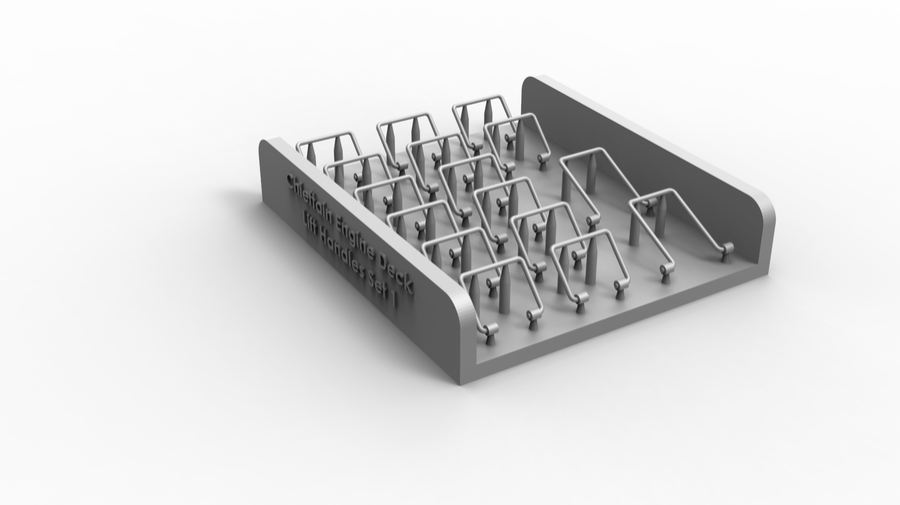 1:35 CHIEFTAIN ENGINE DECK LIFT HANDLES - EARLY MARKS, FOR ONE VEHICLE
