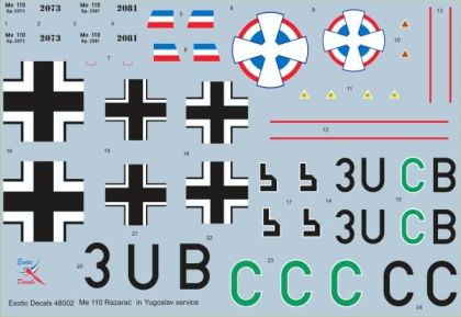 1:48 Me 110 Razarac in Yugoslav service