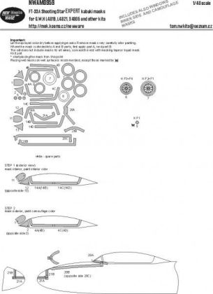 1:48 T-33A Shooting Star EXPERT kabuki masks