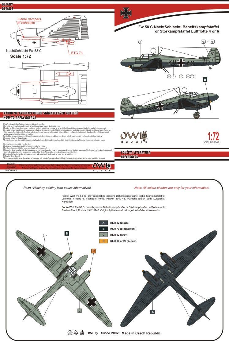 1:72 Fw 58 C Nachtschlacht