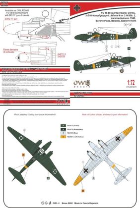 1:72 Fw 58 B Nachtschlacht with MG 17