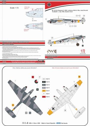 1:72 Bf 110 G-2 Spanner II Anlage, Owf. Josef Kociok