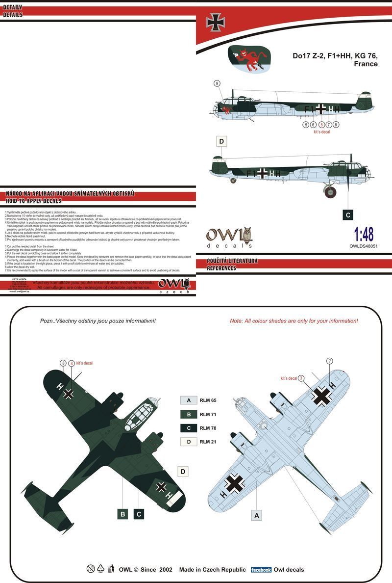 1:48 Do 17 Z-2 F1+HH KG 76