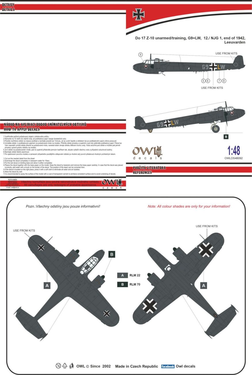 1:48 Do 17 Z-10 Kauz II Nachtjäger
