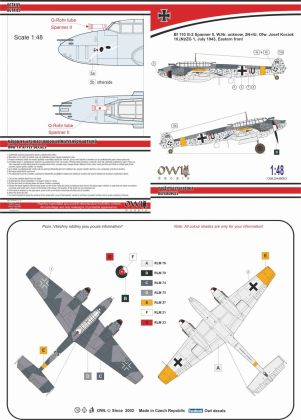1:48 Bf 110 G-2 Spanner II Anlage, Owf. Josef Kociok