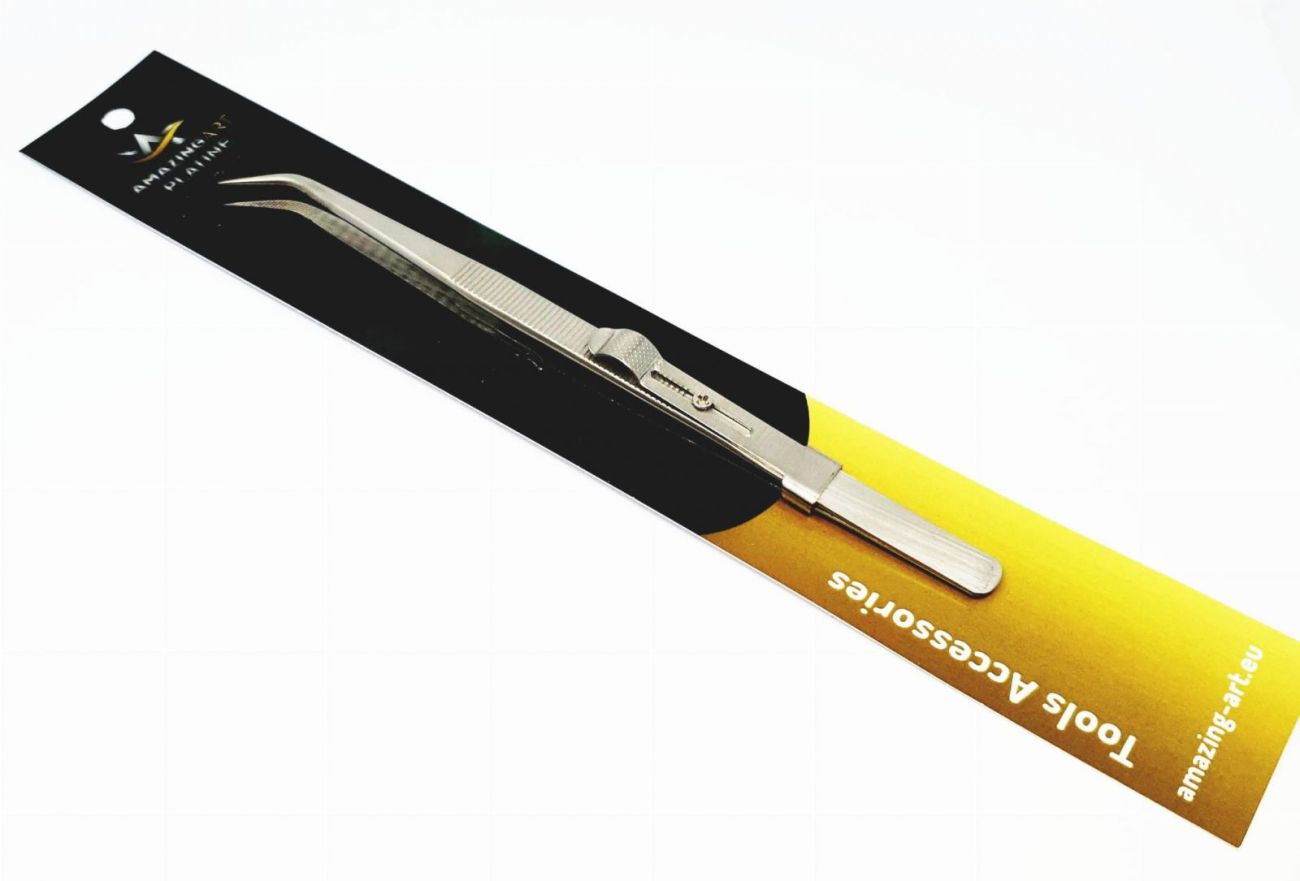 TWEEZERS WITH A LOCKING 16cm