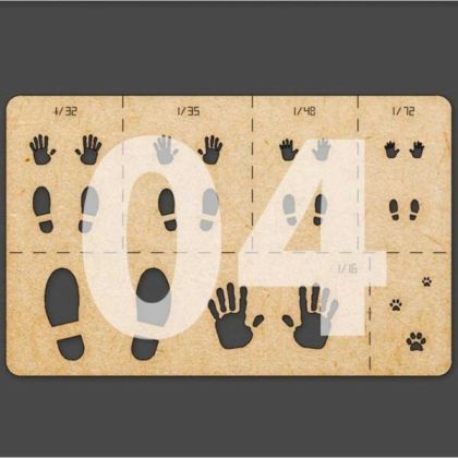 Handprint & Shoeprint Airbrush Stencils