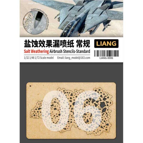 Salt Weathering Effects Airbrush Stencils (Sparse)