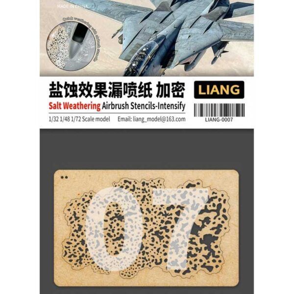 Salt Weathering Effects Airbrush Stencils (Intensive)