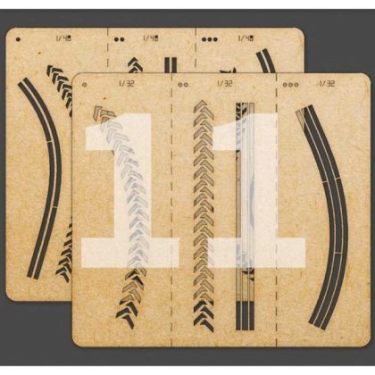 1:35/1:32/1:48 Tire Tracks Effects Airbrush Stencils B