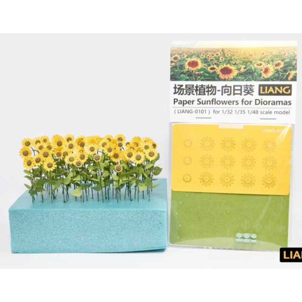 Paper Sunflowers for Dioramas