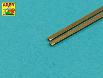 Brass square rods 1,5 mm length 245mm x2 pcs