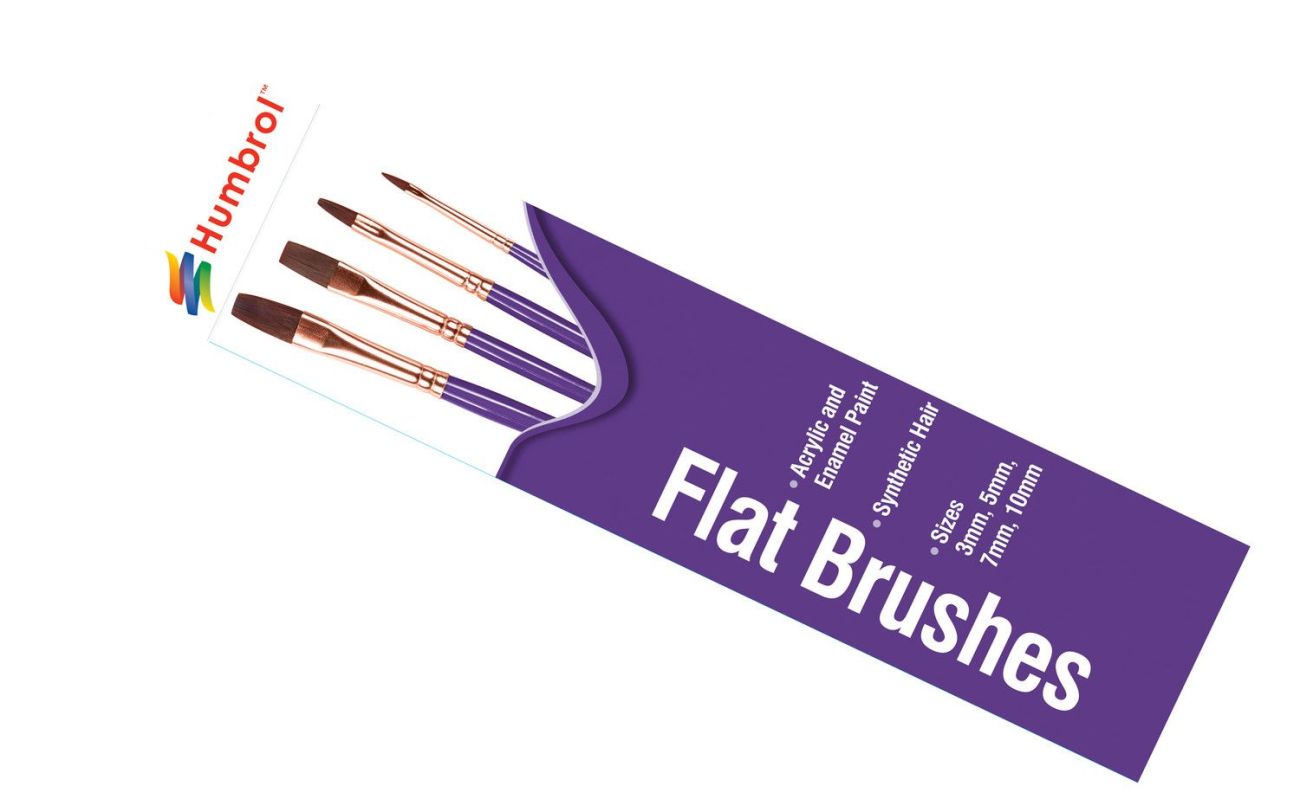 Flat Brushes Pack - 3,5,7,10