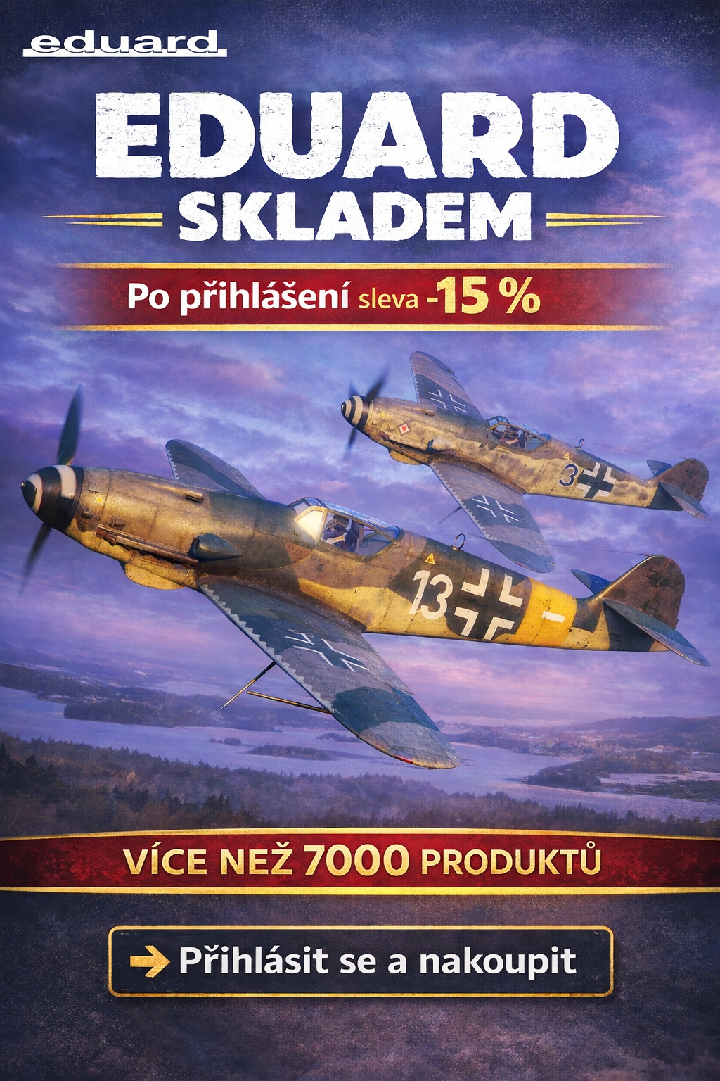 Po registraci -15% na celý sortiment Eduard