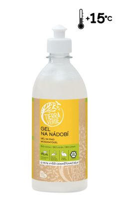 Tierra Verde Gel na nádobí s BIO citronovou silicí