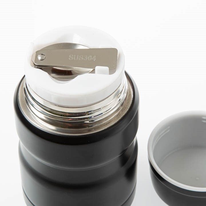 Obrázek 4. produktu beUnik termobox nerezový - termoska na jídlo se lžičkou 0,5 l