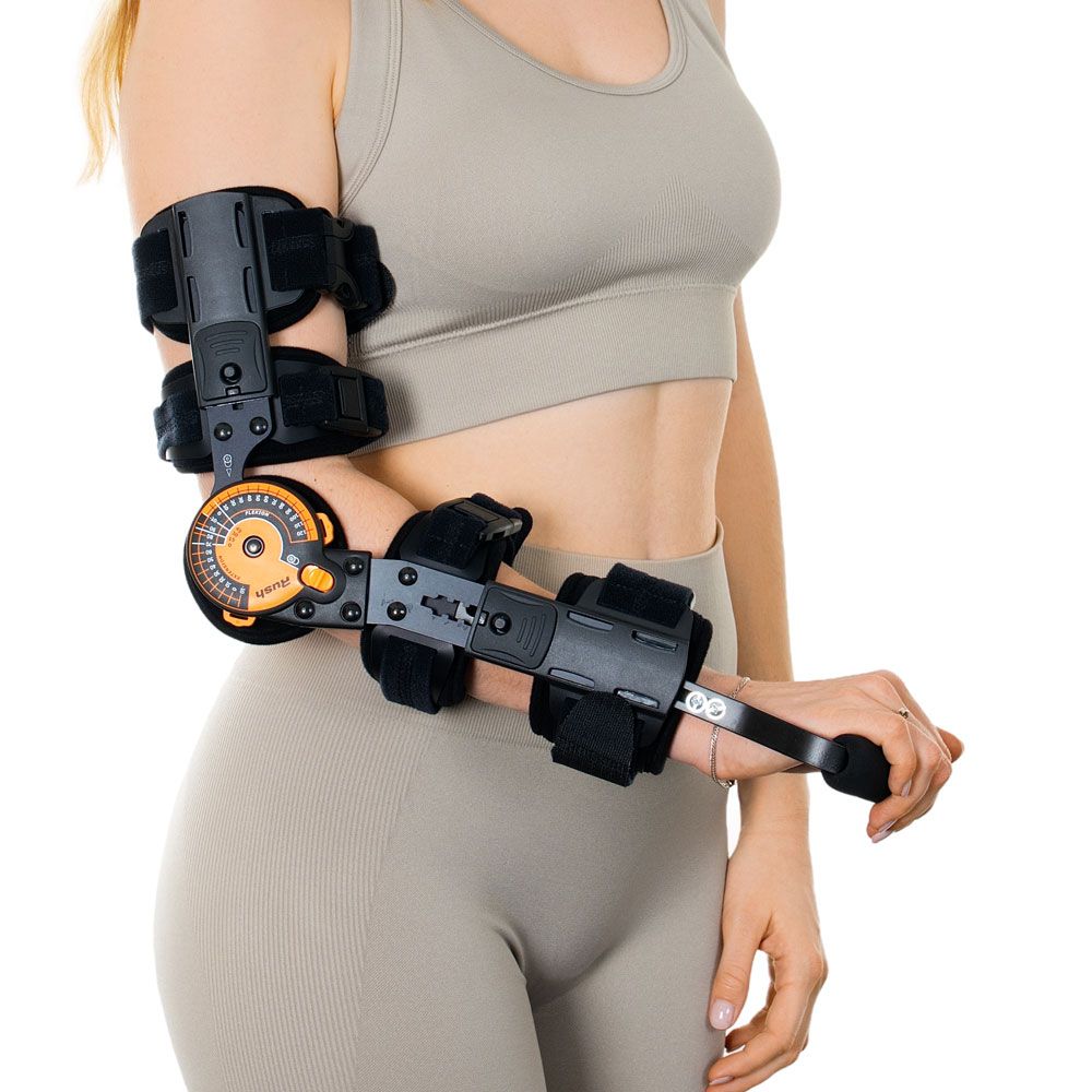 Qmed Elbow Rush - loketní ortéza s limitací rozsahu pohybu