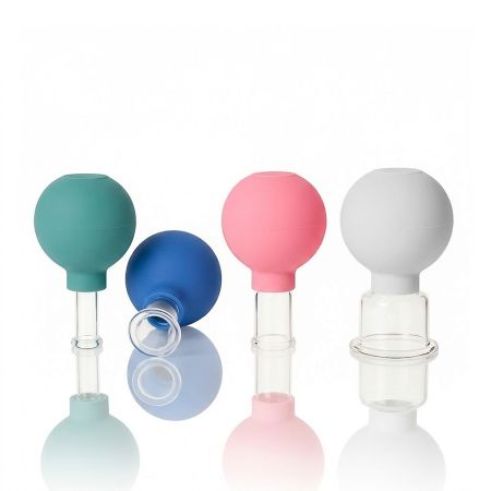 Sanomed Skleněné baňky s balónkem na obličej - sada 4 ks