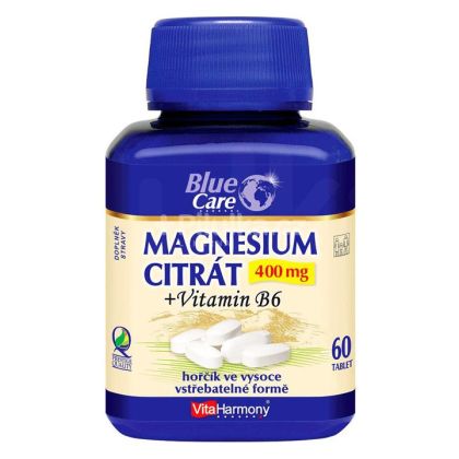 VitaHarmony Magnesium citrát 400mg+Vitamin B6