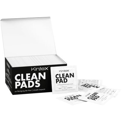 Kintex Clean Pad - odmašťovač a čistič kůže před tejpováním (100 ks)