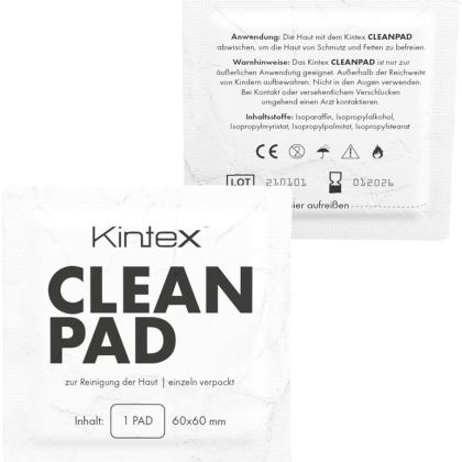 Kintex Clean Pad - odmašťovač a čistič kůže před tejpováním (100 ks)