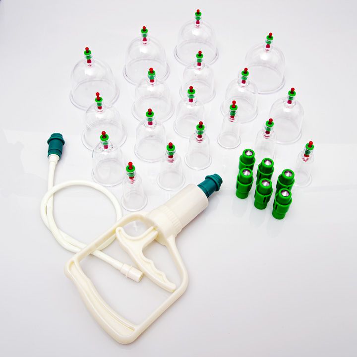 Vakuové masážní baňky s pumpičkou