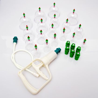 Vakuové masážní baňky s pumpičkou