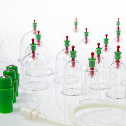 Vakuové masážní baňky s pumpičkou