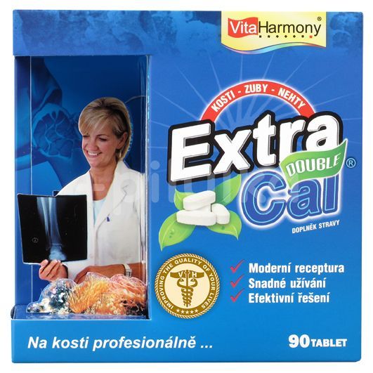 VitaHarmony ExtraCal Double zdraví kostí 90 tablet