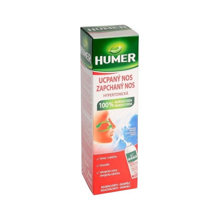 Humer Ucpaný nos 100% mořská voda hypertonická 50 ml