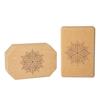 beUnik Yoga Cube - korkový blok na jógu