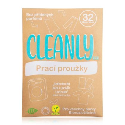 Cleanly Eco prací proužky na 32 praní