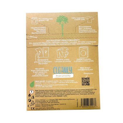 Cleanly Eco prací proužky na 32 praní