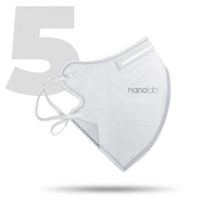 Nanolab Český bezpečný nano respirátor FFP2 bílý 5 ks