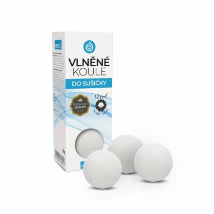 Nanolab Přírodní vlněné koule do sušičky - 3 ks