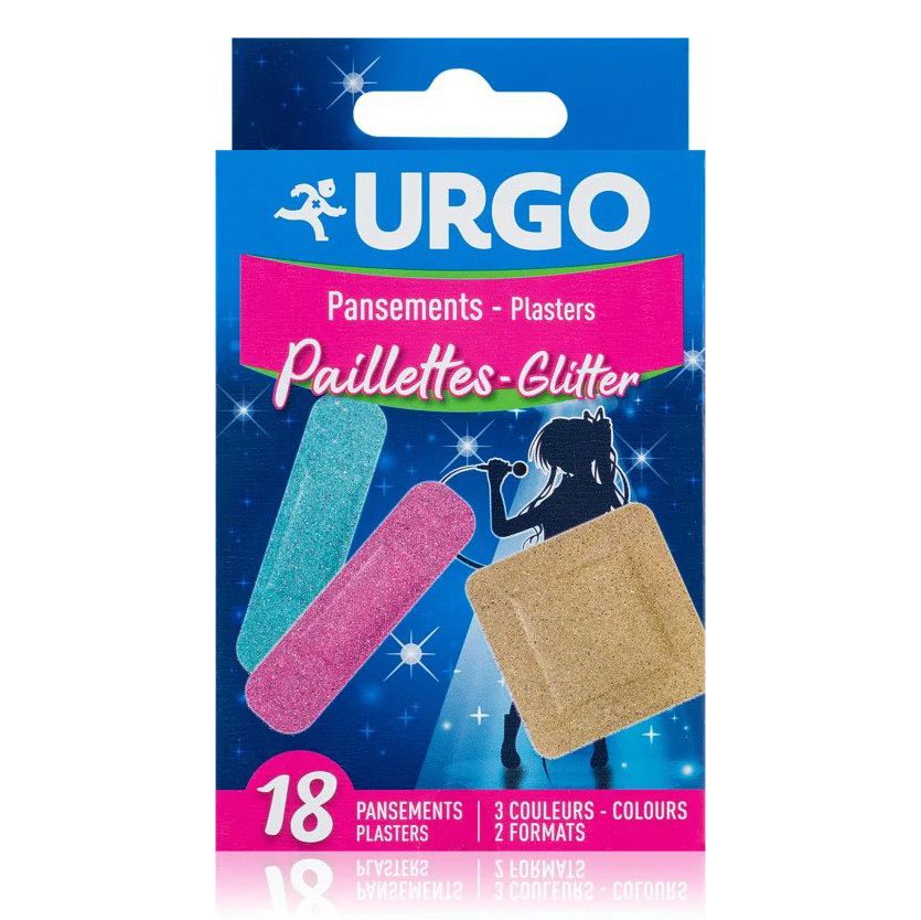 URGO Glitter třpytivé dětské náplasti 18ks