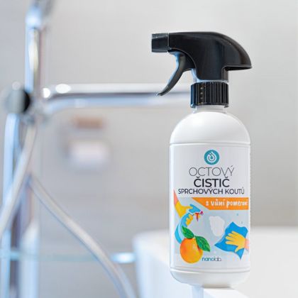 Nanolab Silný Octový čistič na sprchové kouty pomeranč 500 ml