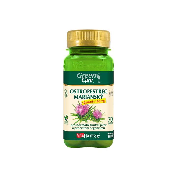VitaHarmony Ostropestřec Mariánský Silymarin 140 mg 70 kapslí