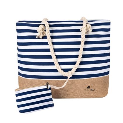 Malatec 21157 plážová taška 22 l modrá/bílá