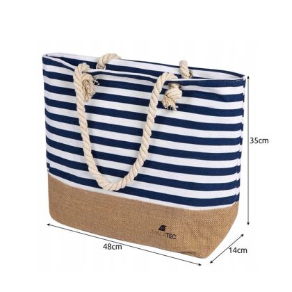 Malatec 21157 plážová taška 22 l modrá/bílá