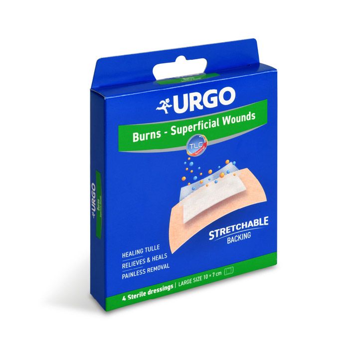 Urgo Burns Na popáleniny lipidokoloidní náplast 