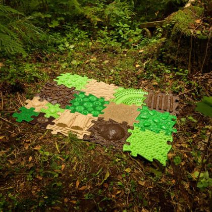 MUFFIK Set ortopedických podlah Dotek přírody, 15 ks