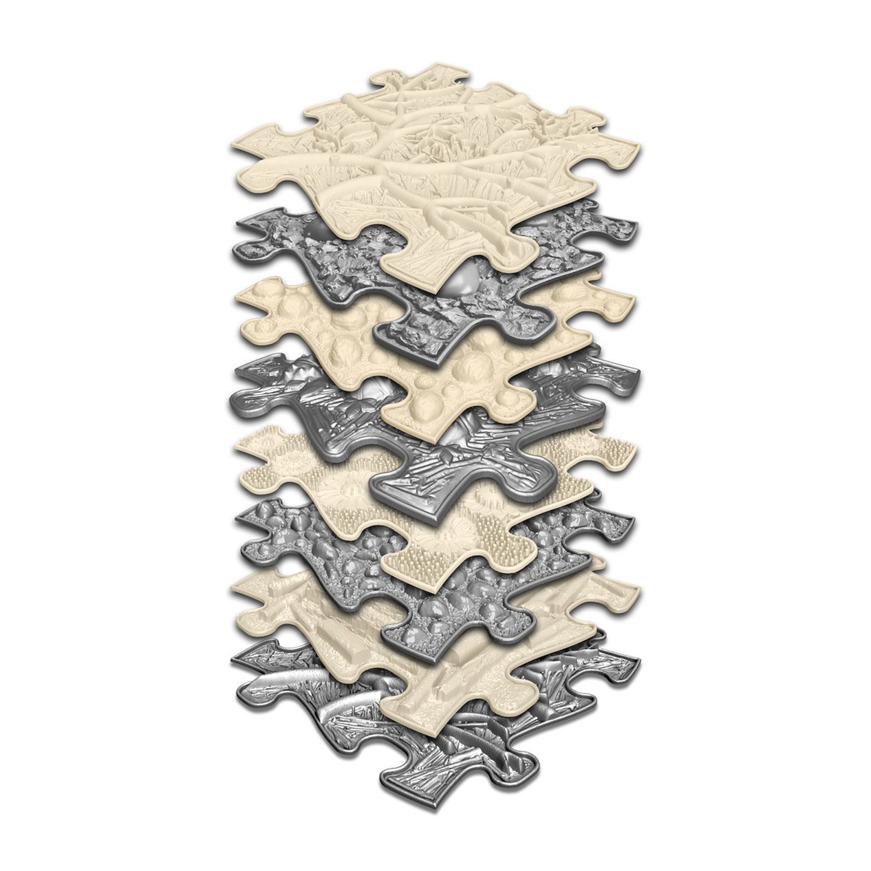 MUFFIK Set ortopedických podlah Natural, 8 ks